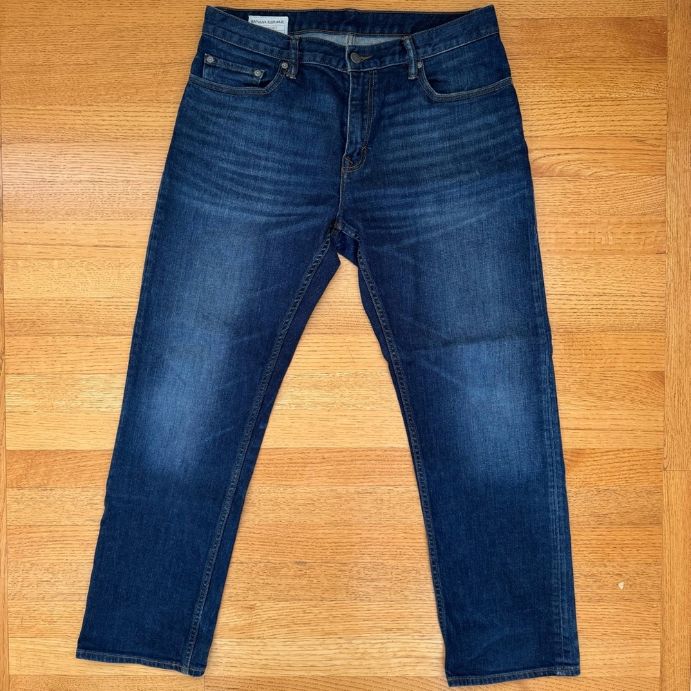 Men's Banana Republic Straight Jeans 33W 30L
